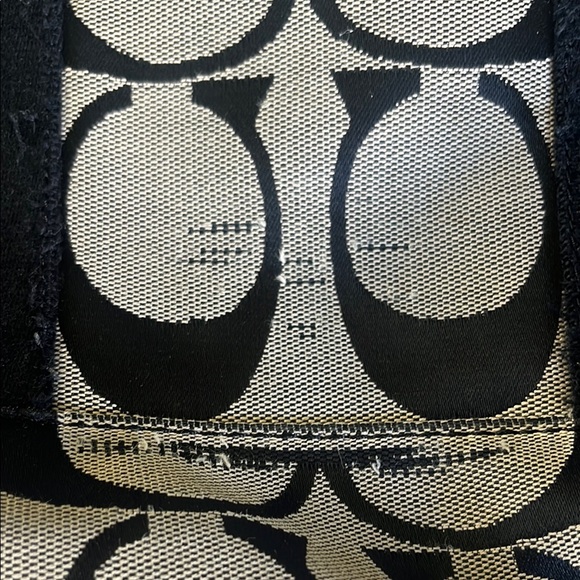 Coach purse rehab bundle 2 pack purses leather and canvas/ BLK WHT - Picture 5 of 11